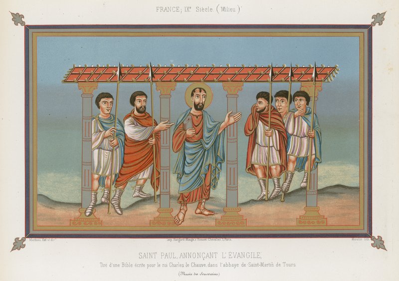 Sankt Paulus verkündet das Evangelium von French School