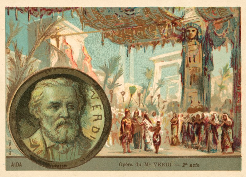 Szene aus Giuseppe Verdis Oper Aida von French School
