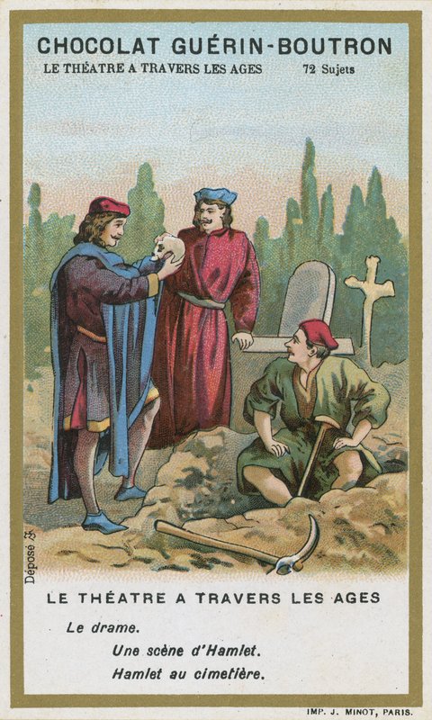 Szene aus Hamlet, von William Shakespeare von French School