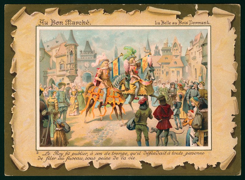 Szene aus Dornröschen von French School