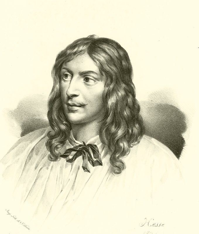 Porträt von Sebastien Bourdon (Gravur) von French School