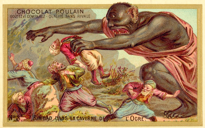 Sindbad in der Höhle des Ogers von French School