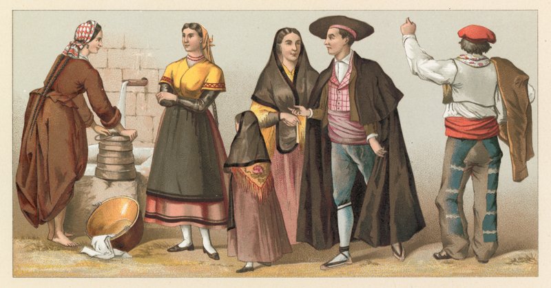 Spanisches Kostüm von French School