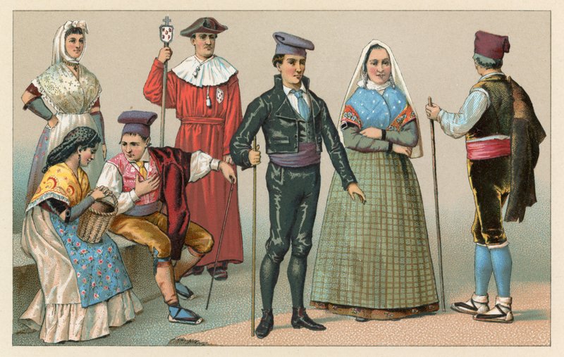 Spanische Tracht von French School