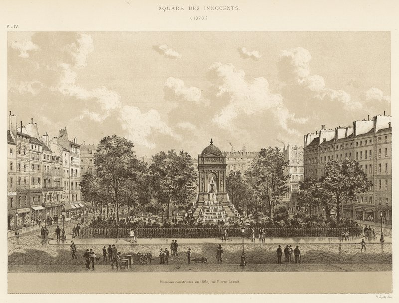 Square der Unschuldigen, 1878 von French School