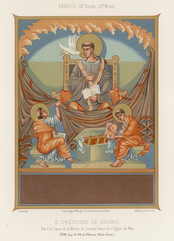 Der heilige Gregor der Große von French School