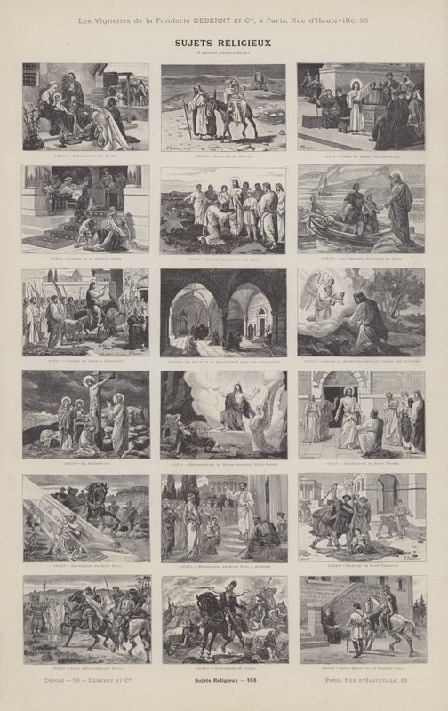 Religiöse Themen von French School