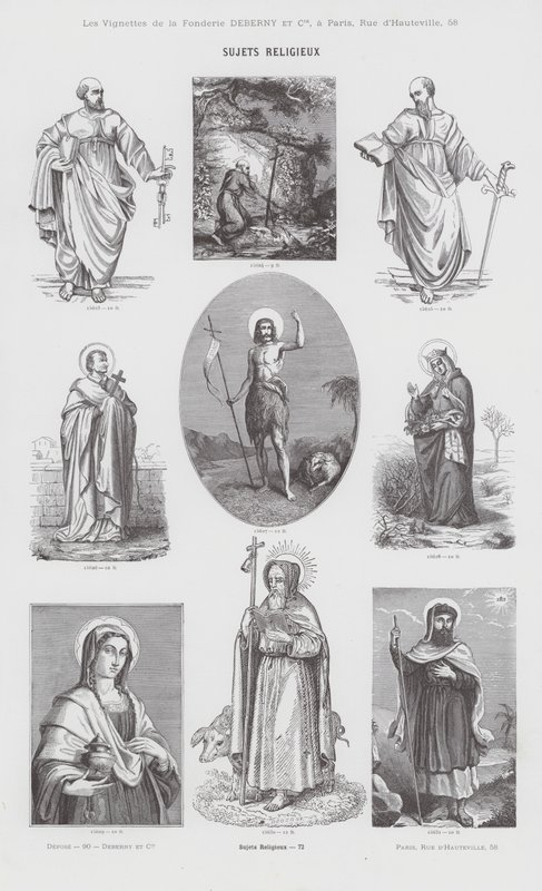Religiöse Themen (Gravur) von French School