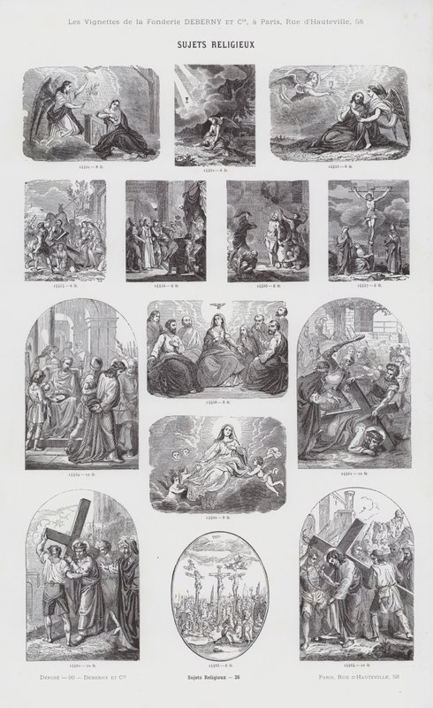 Religiöse Themen (Gravur) von French School