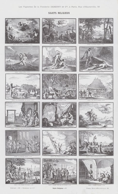 Religiöse Themen (Gravur) von French School