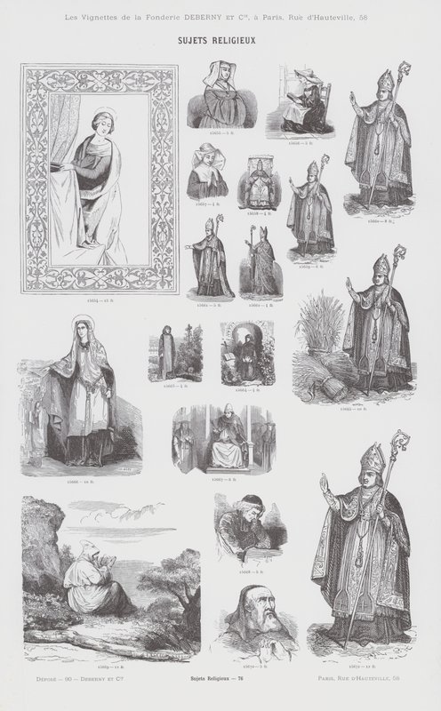 Religiöse Themen (Gravur) von French School