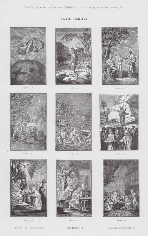 Religiöse Themen (Gravur) von French School