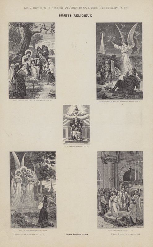 Religiöse Themen von French School