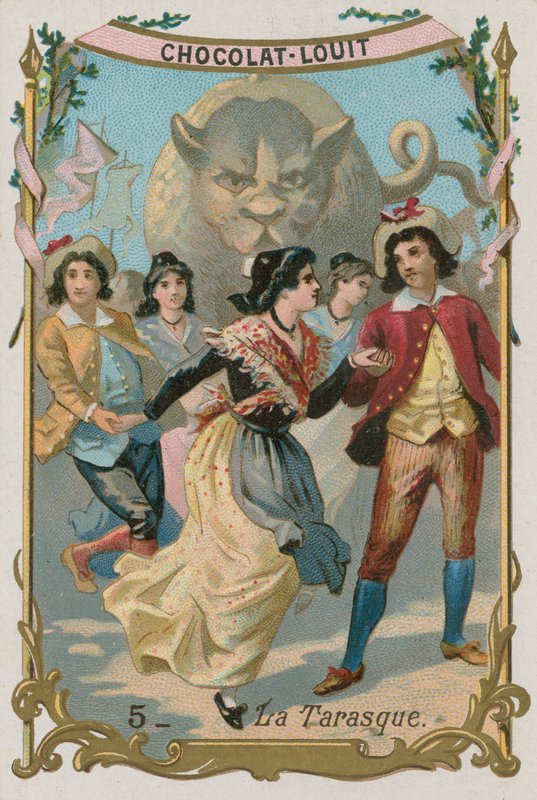 Tarasque, legendärer Drache der Provence von French School