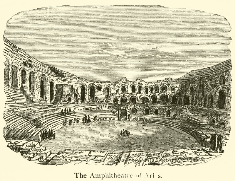 Das Amphitheater von Arles von French School