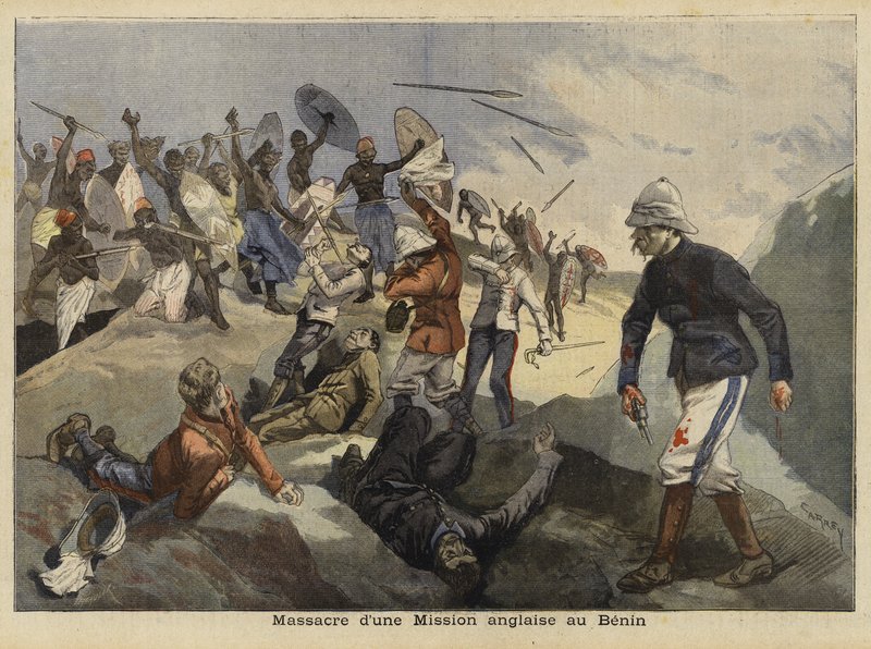 Das Benin-Massaker, 4. Januar 1897 von French School