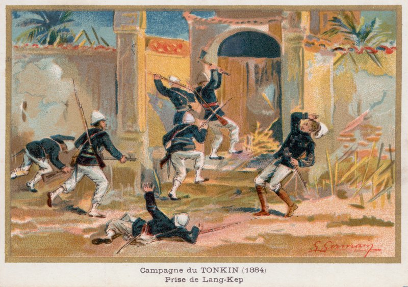 Die Eroberung von Lang-Kep von French School