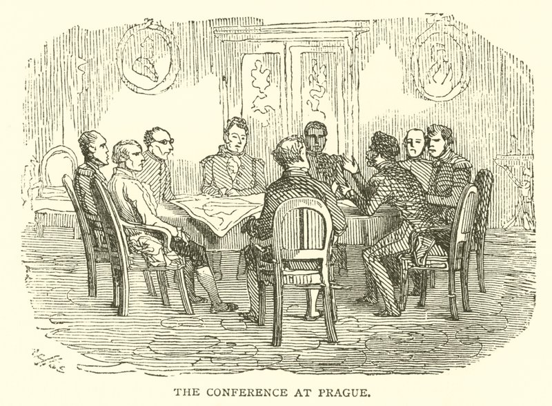 Die Konferenz in Prag (Stich) von French School