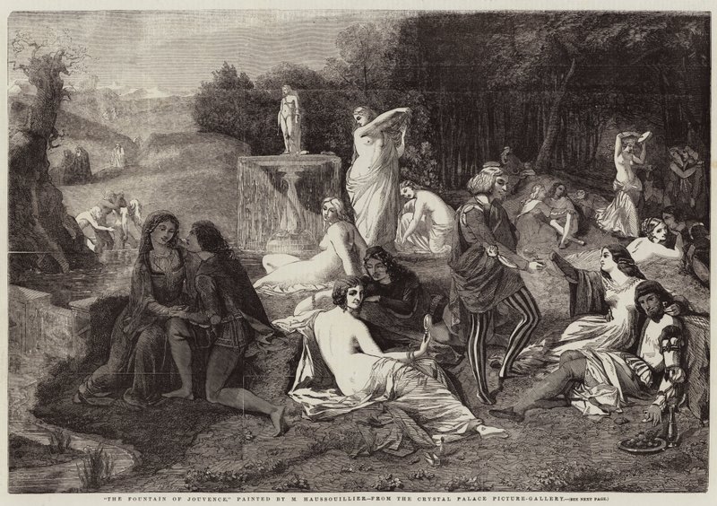 Der Brunnen der Jugend (Gravur) von French School