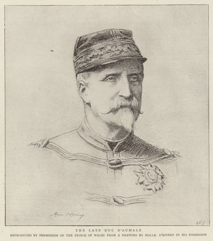Der verstorbene Herzog von Aumale (Lithographie) von French School
