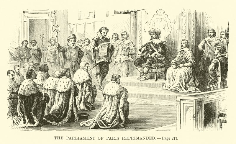 Das Parlament von Paris gerügt von French School