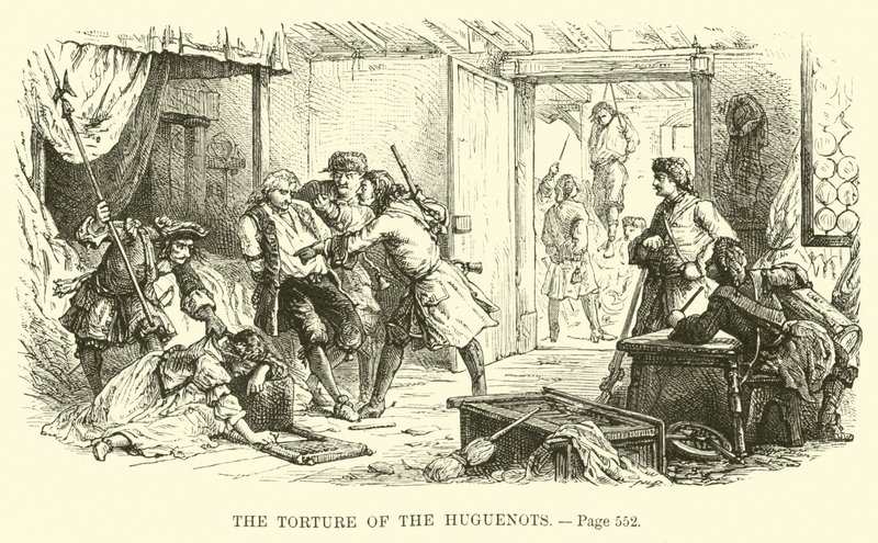Die Folterung der Hugenotten von French School