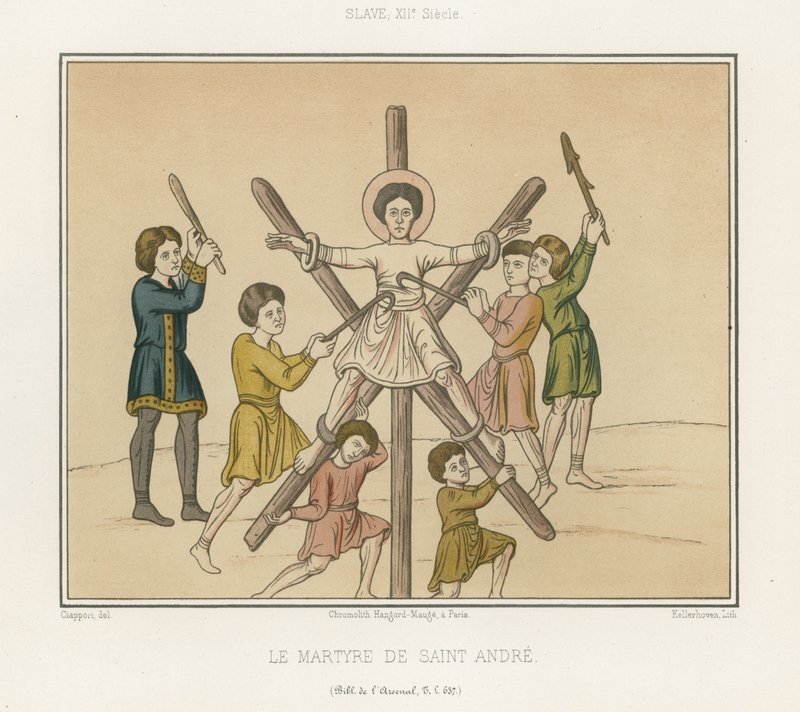 Die Kreuzigung des Heiligen Andreas von French School