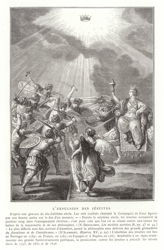 Die Vertreibung der Jesuiten, 18. Jahrhundert von French School