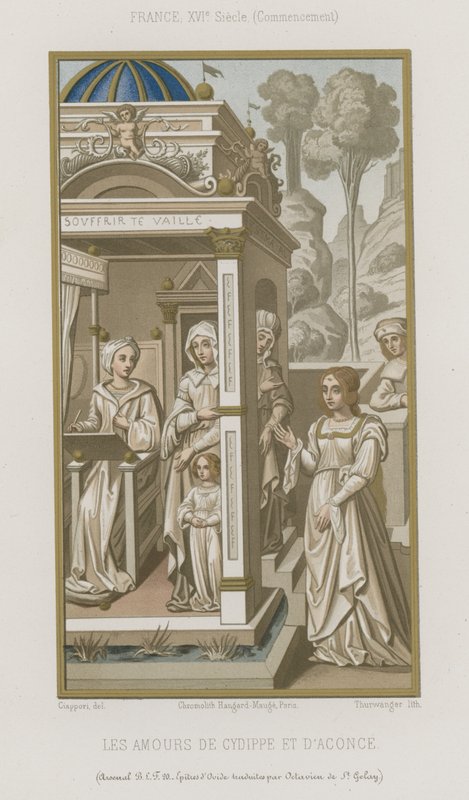 Die Liebe von Cydippe und Acontius von French School