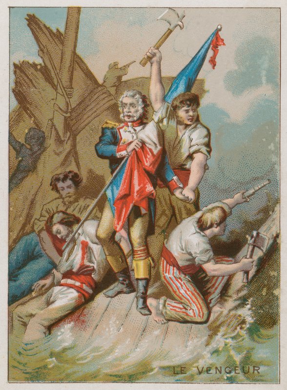 Das Schiff Rächer des Volkes von French School