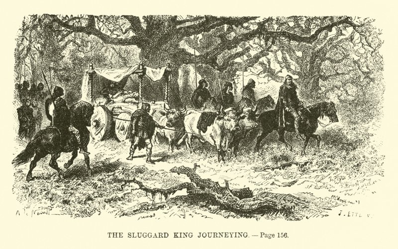 Der faule König auf Reisen von French School