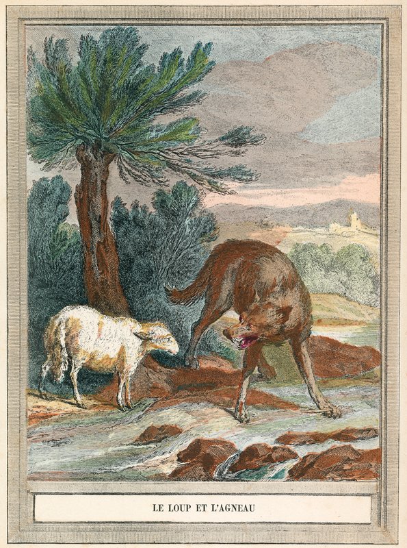 Der Wolf und das Lamm von French School