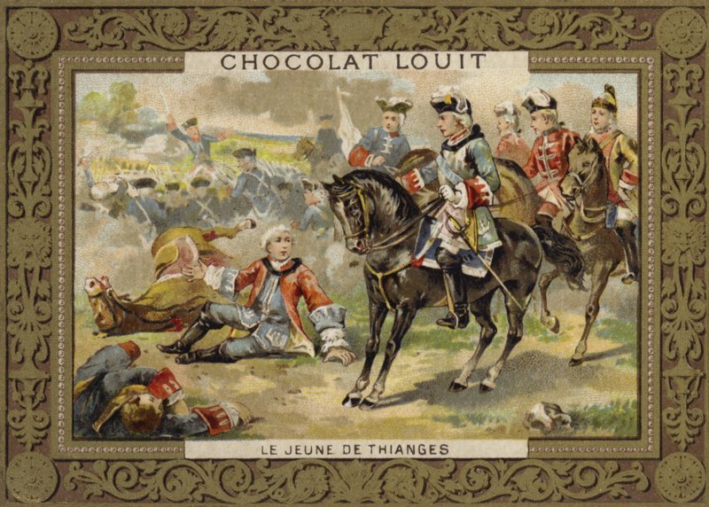 Der junge de Thianges, französischer Soldat von French School