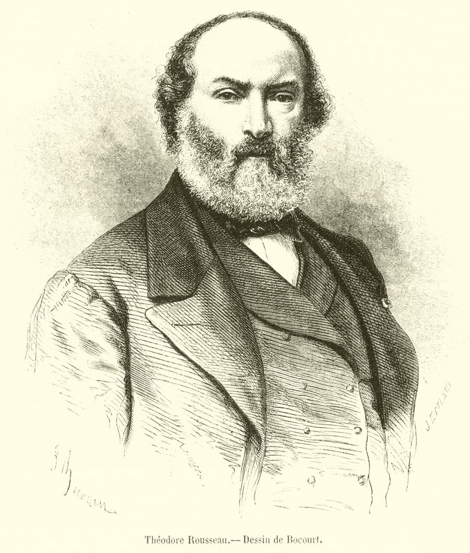 Theodore Rousseau (Gravur) von French School