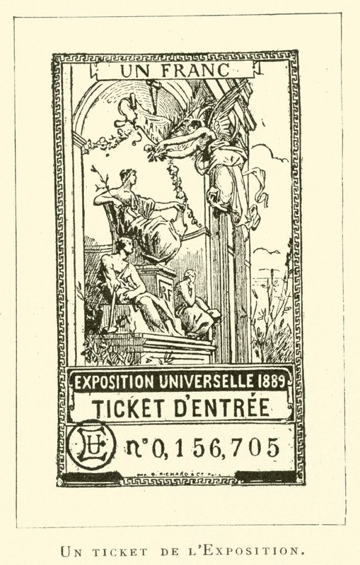 Ein Ticket der Ausstellung von French School
