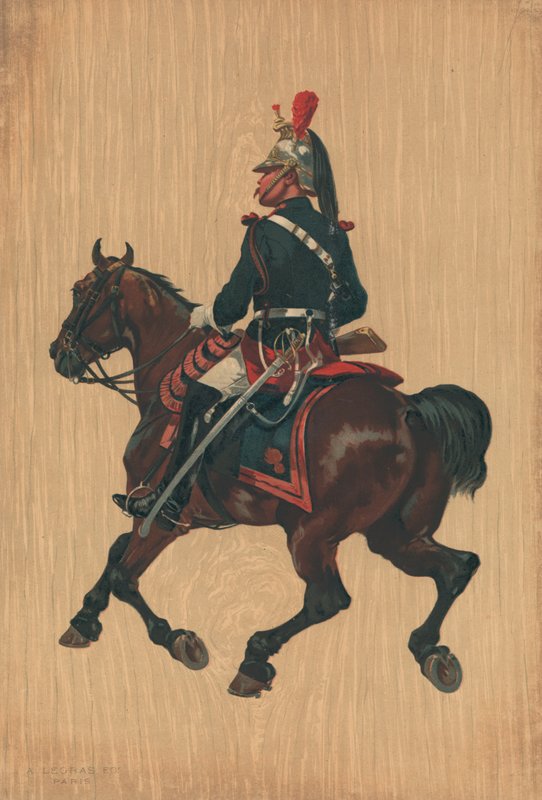 Unbekannter Soldat zu Pferd von French School