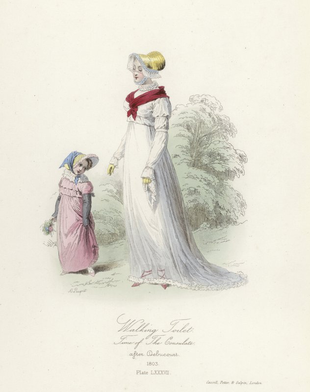 Spazieranzug, Zeit des Französischen Konsulats von French School
