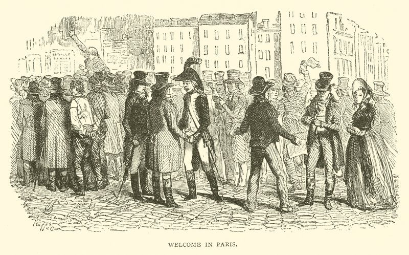 Willkommen in Paris (Gravur) von French School