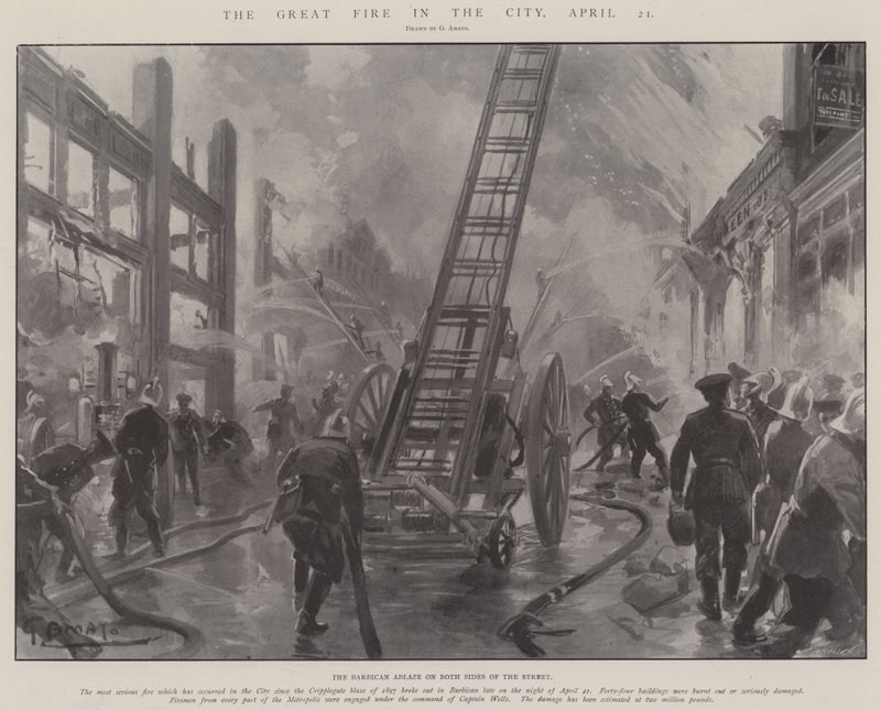 Das große Feuer in der Stadt, 21. April von G.S. Amato