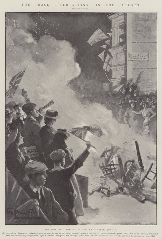Die Friedensfeiern in den Vororten von G.S. Amato