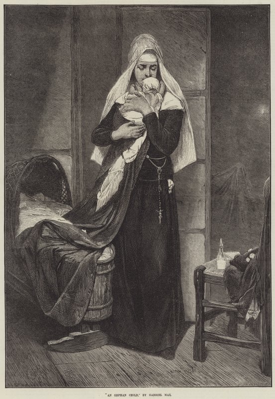 Ein Waisenkind von Gabriel Max