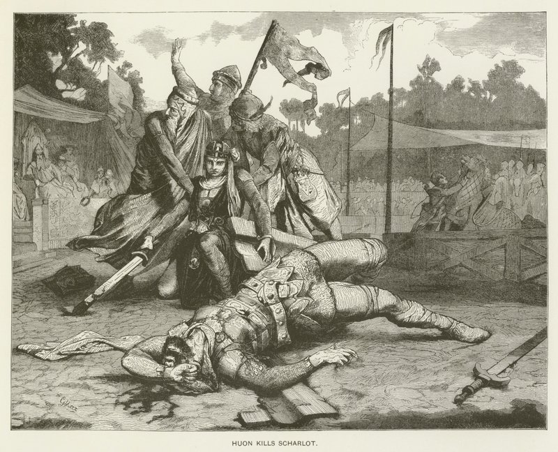 Huon tötet Scharlot von Gabriel Max