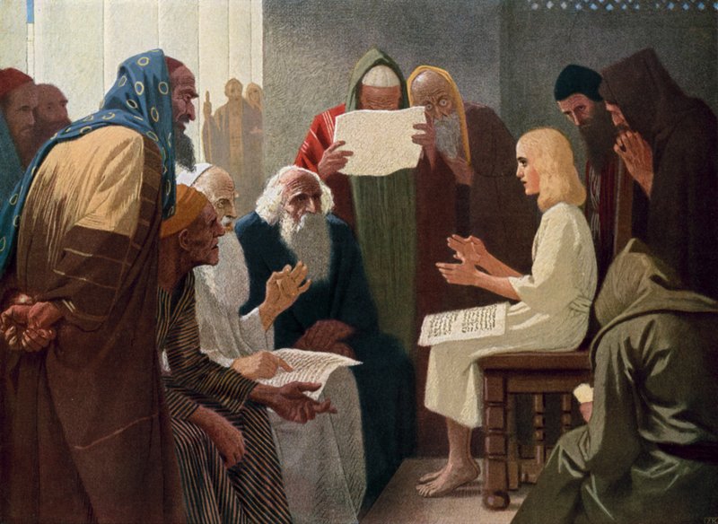 Jesus im Tempel von Gebhard Fugel