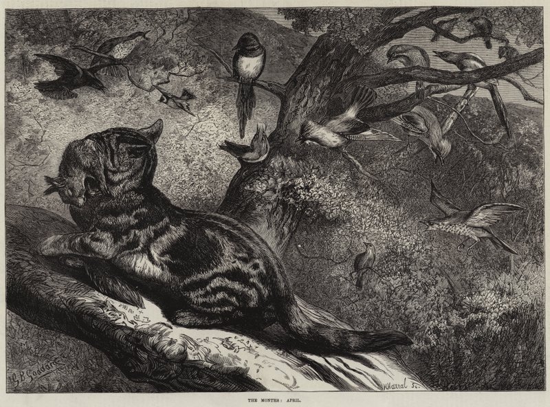 Die Monate, April von George Bouverie Goddard