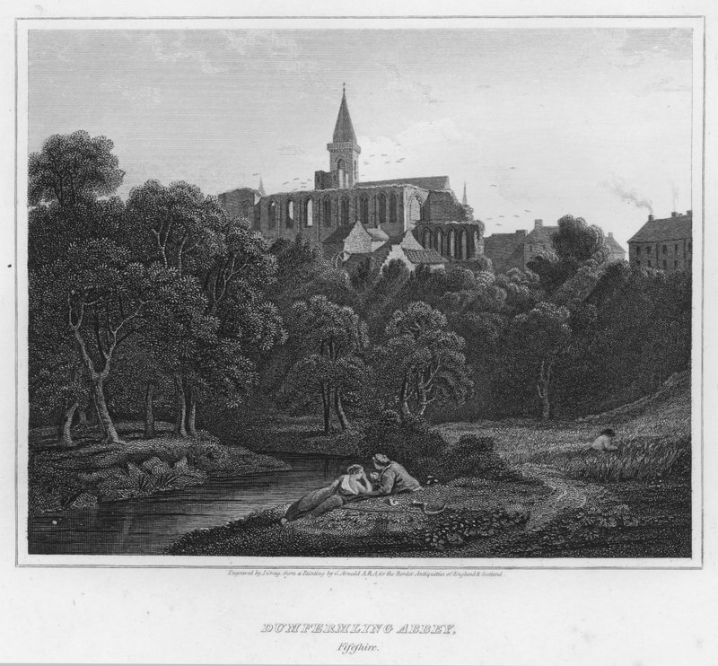 Dumfermling Abbey, Fifeshire von George (after) Arnald