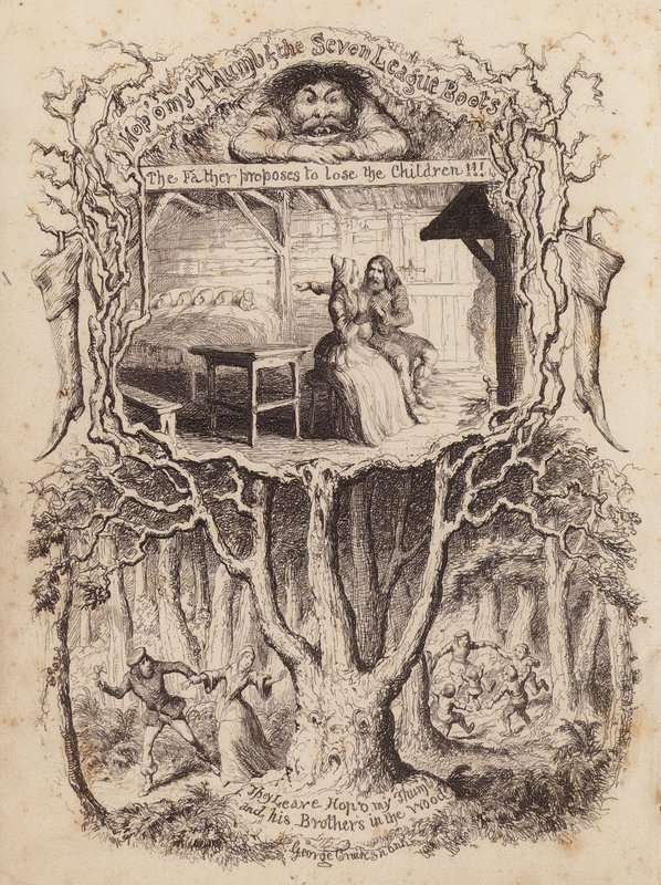 Hop O’ My Thumb von George (after) Cruikshank
