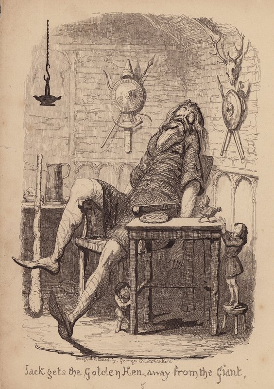 Hans und die Bohnenranke von George (after) Cruikshank