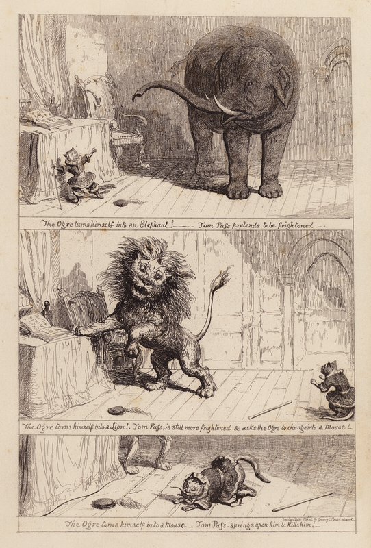 Der gestiefelte Kater (Gravur) von George (after) Cruikshank