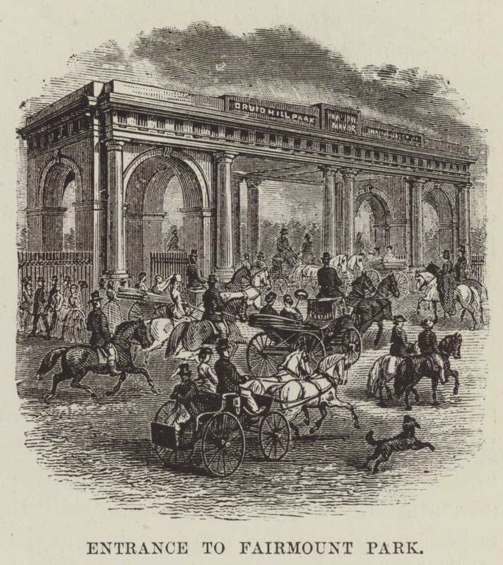 Eingang zum Fairmount Park von George Augustus Sala