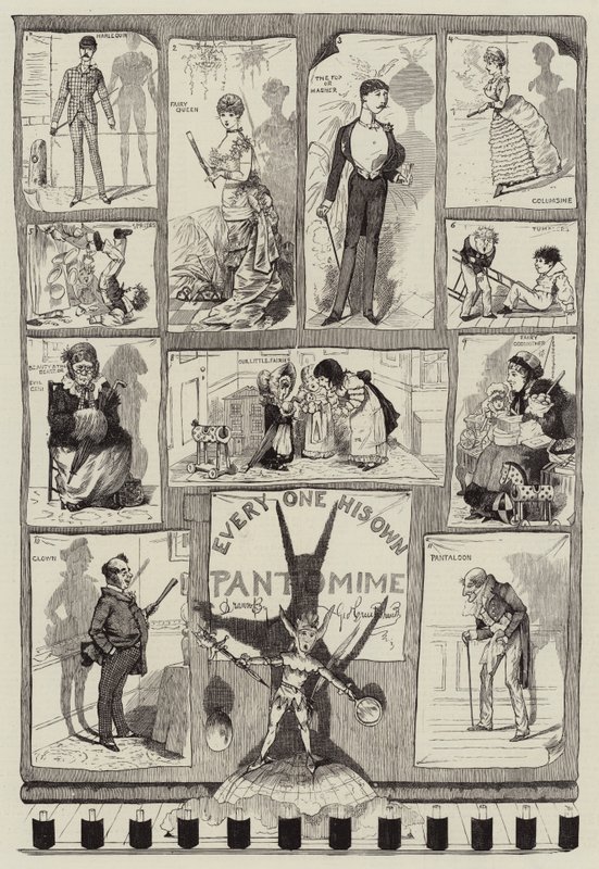 Jeder seine eigene Pantomime von George Cruikshank